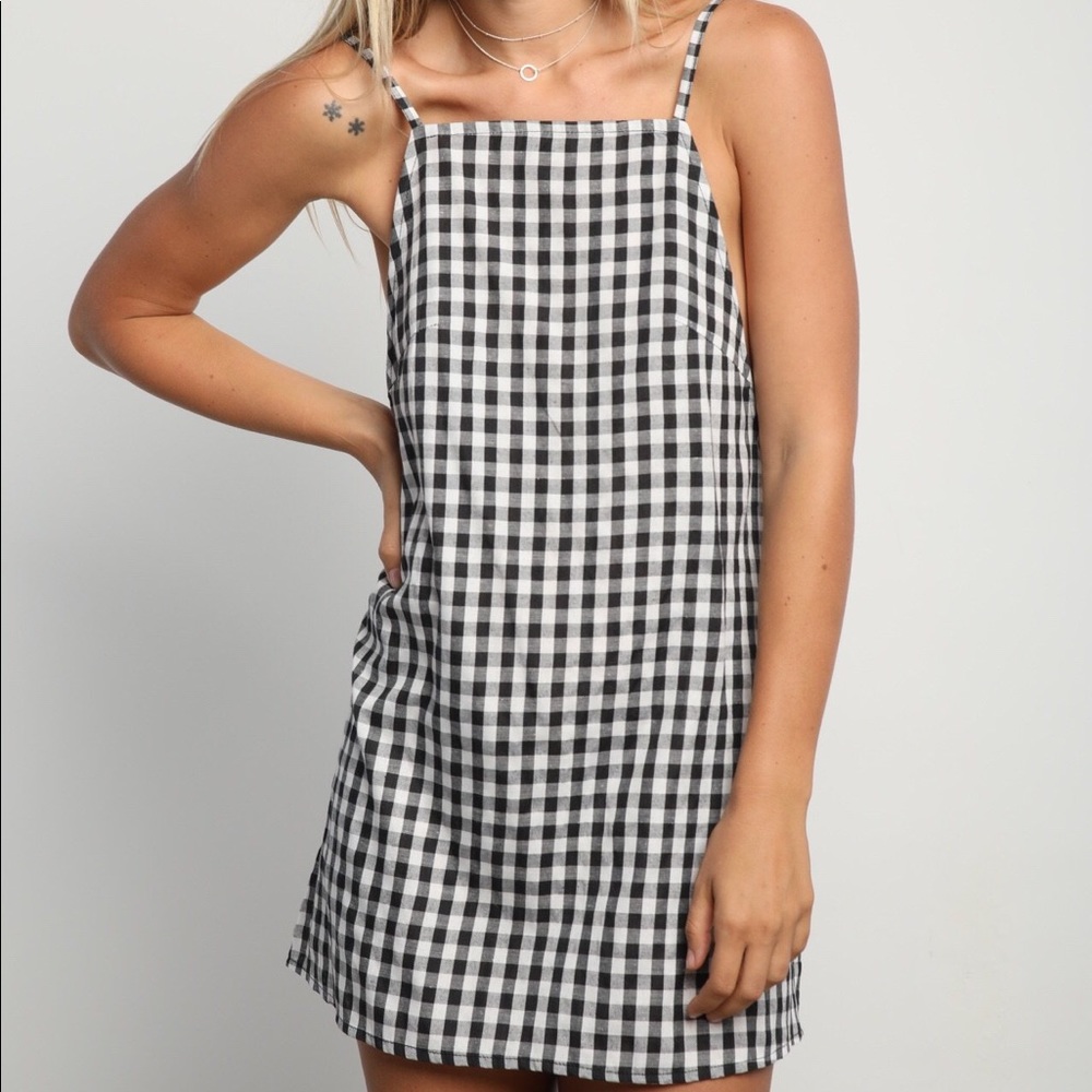 LILYA - Pomelo Pinafore in Gingham size Small